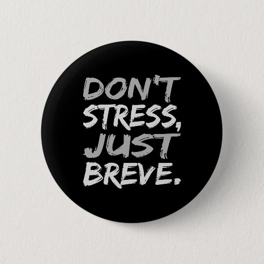 Stress Breve Dyslexie Bewustzijn Zilver Graphi Ronde Button 5,7 Cm (Voorkant)
