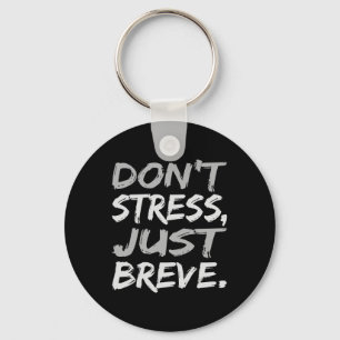 Stress Breve Dyslexie Bewustzijn Zilver Graphi Sleutelhanger