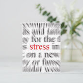 Stress Briefkaart (Staand voorkant)