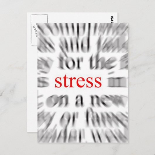 Stress Briefkaart (Voorkant / Achterkant)