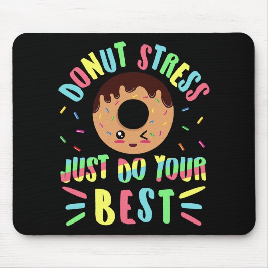 Stress Doe gewoon je best - Testing Teacher Muismat (Voorkant)