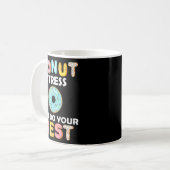 Stress Doe gewoon je beste test dag leraar geschen Koffiemok (Voorkant links)