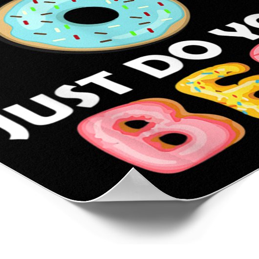 Stress Doe gewoon je beste test dag leraar geschen Poster (Hoek)