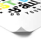 Stress Doe je best, je hebt deze testdag Poster (Hoek)