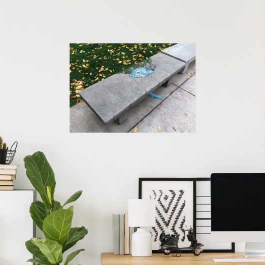 Stress-Eating op campus Poster (Thuiskantoor)