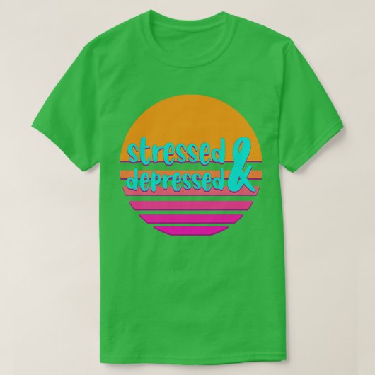Stress en depressief t-shirt (Design voorkant)