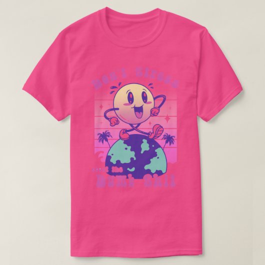 Stress en wees blij t-shirt (Design voorkant)