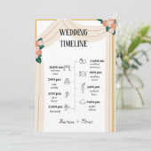 Stress-Free Wedding Tijdlijn – Maak uw dag oneerli Kaart (Staand voorkant)
