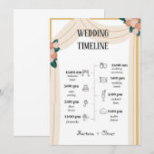 Stress-Free Wedding Tijdlijn – Maak uw dag oneerli Kaart (Voorkant / Achterkant)