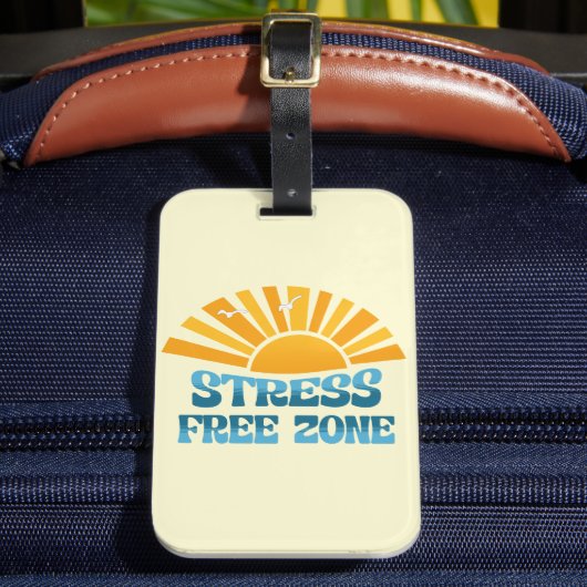 Stress Free Zone Bagagelabel (Voorkant Insitu 2)