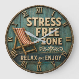Stress Free Zone Rustic Coastal Beach House Decor Grote Klok