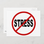 Stress/geen druksignaal toegestaan briefkaart (Voorkant / Achterkant)