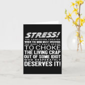 Stress Grappige Definitie  Kaart (Gele Bloem)