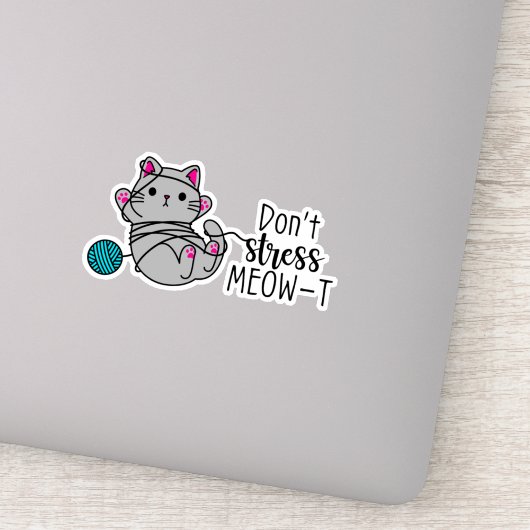 Stress MEOW-T niet Sticker