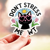 Stress Meowt Cat niet Sticker