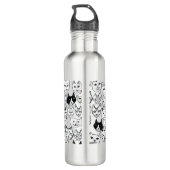Stress Meowt Funny Cat Aluminium Water Bottle niet Waterfles (Achterkant)