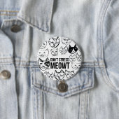 Stress Meowt Funny Cat Lovers Ronde Button 7,6 Cm (In situ)