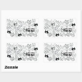 Stress Meowt Funny Cat niet Rechthoekige Sticker (Vel)