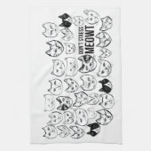 Stress Meowt Funny Cat Pattern Theedoek (Verticaal)