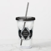 Stress Meowt Geometric Cat niet Acryl Drinkbeker (Achterkant)