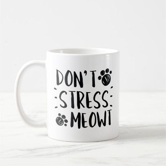 Stress Meowt niet Koffiemok (Links)