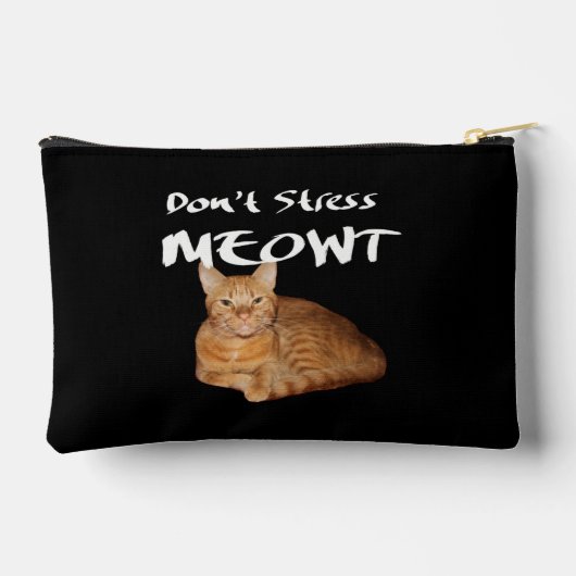 Stress Meowt niet - Oranje kat zet me uit Etui (Achterkant)