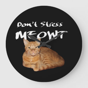 Stress Meowt niet - Oranje kat zet me uit Grote Klok