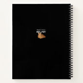 Stress Meowt niet - Oranje kat zet me uit Notitieboek (Achterkant)