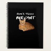 Stress Meowt niet - Oranje kat zet me uit Planner (Voorkant)