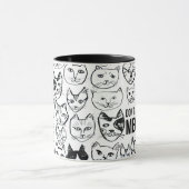 Stress Meowt niet tot ik mijn koffie heb. Mok (Midden)