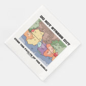 Stress niet over de gebreken van de wereld servet (Hoek)