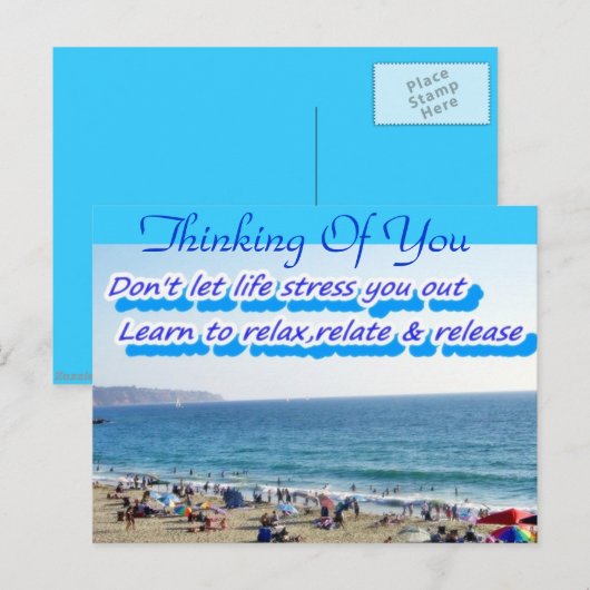 Stress niet, Relax_ Briefkaart (Voorkant / Achterkant)