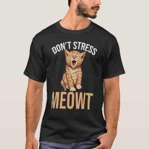 Stress niet tegen het vlees gedomesticeerde dierli t-shirt