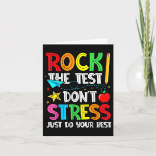 Stress om de test uit te voeren, doe gewoon je bes kaart