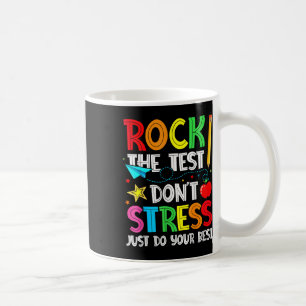 Stress om de test uit te voeren, doe gewoon je bes koffiemok