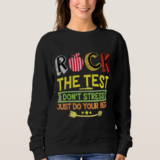 Stress om de test uit te voeren, doe gewoon je bes trui (Voorkant)