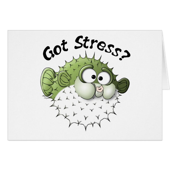Stress? Puffer Fish (Voorkant Horizontaal)