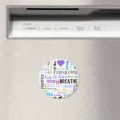 Stress-relief-kalm & relaxerende typografie magneet (Insitu (Vaatwasser))