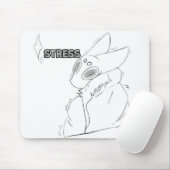Stress Sparkle Furry Muismat (Met muis)