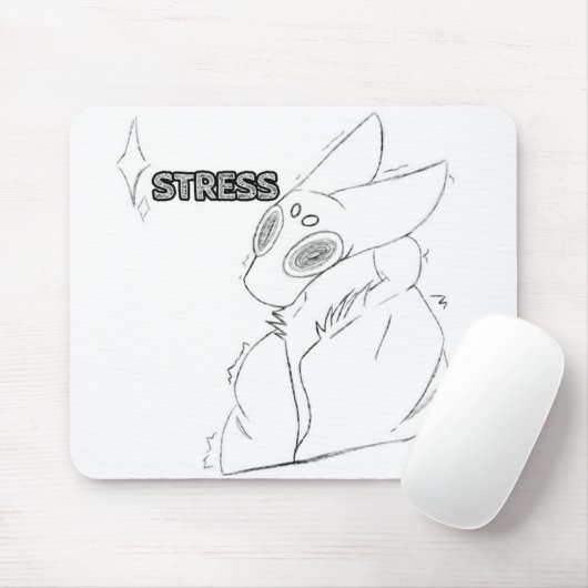 Stress Sparkle Furry Muismat (Met muis)