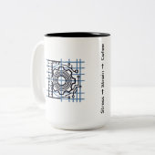 Stress → Strain → Coffee | Mechanical Engineer Mug Tweekleurige Koffiemok (Voorkant links)