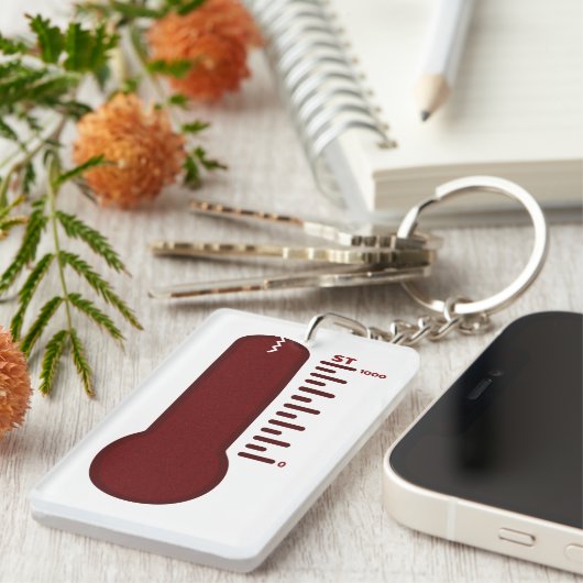 Stress Thermometer Keychain (Voorkant Rechts)