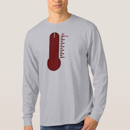 Stress Thermometer Long Sleeve T-Shirt (Voorkant)