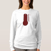 Stress Thermometer Long Sleeve T-Shirt (Voorkant)