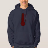Stress Thermometer Mannen Hoodie (Voorkant)