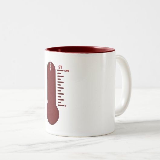 Stress Thermometer Mok (Voorkant rechts)