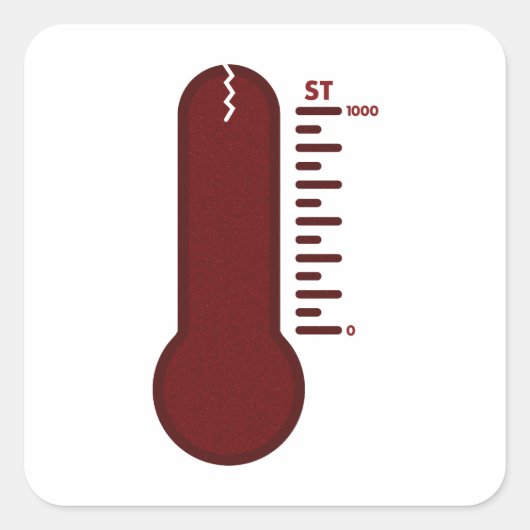 Stress Thermometer Sticker (Voorkant)