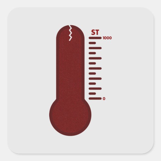 Stress Thermometer Sticker (Voorkant)