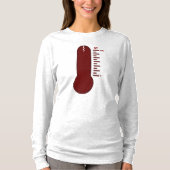 Stress Thermometer T-shirt met lange mouwen (Voorkant)