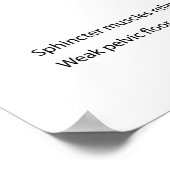 Stress urine-incontinentie bij vrouwen. poster (Hoek)